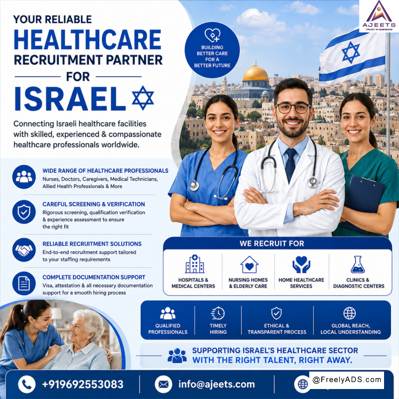 Healthcare Recruitment Agency in Israel – AJEETS