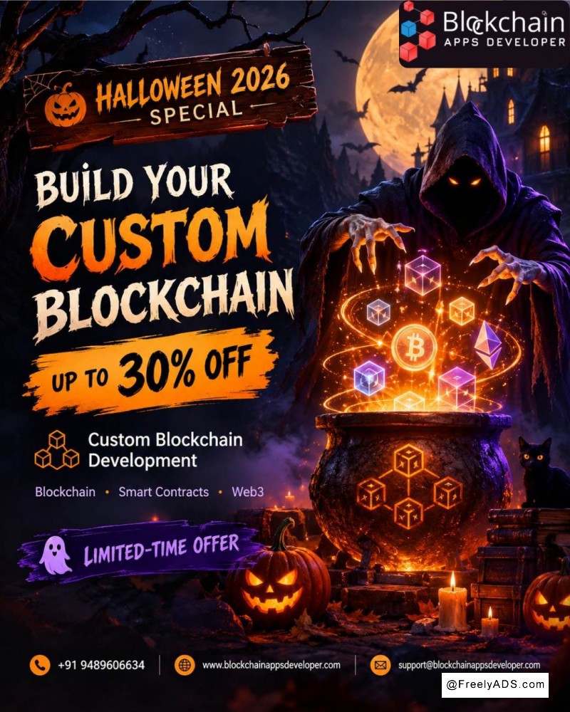 HALLOWEEN 2026 SPECIAL – UP TO 30% OFF CUSTOM BLOCKCHAIN DEVELOP